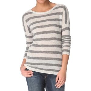 Ami Dans La Rue Cashmere Sweater Powder Puff Gray